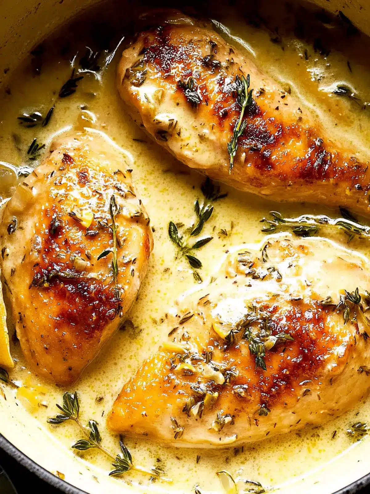 Slow-Cooker Creamy Lemon Herb Chicken