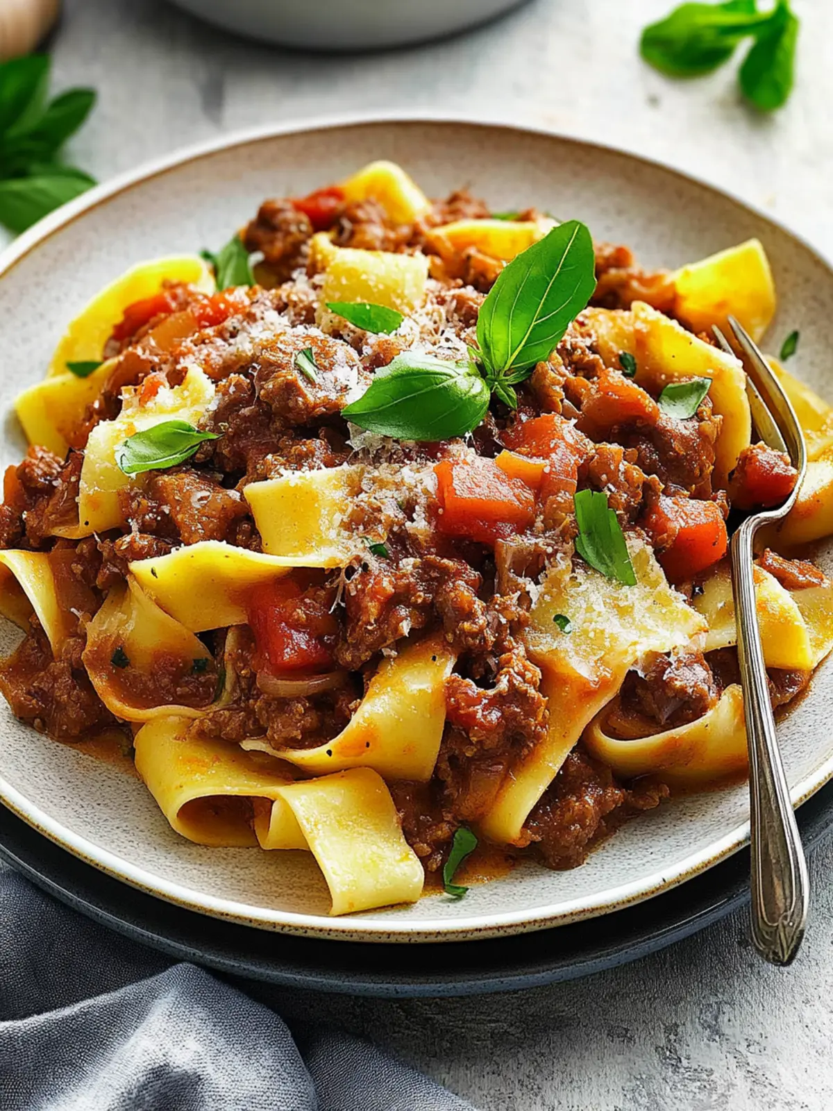 Slow Cooked Lamb Ragu with Pappardelle