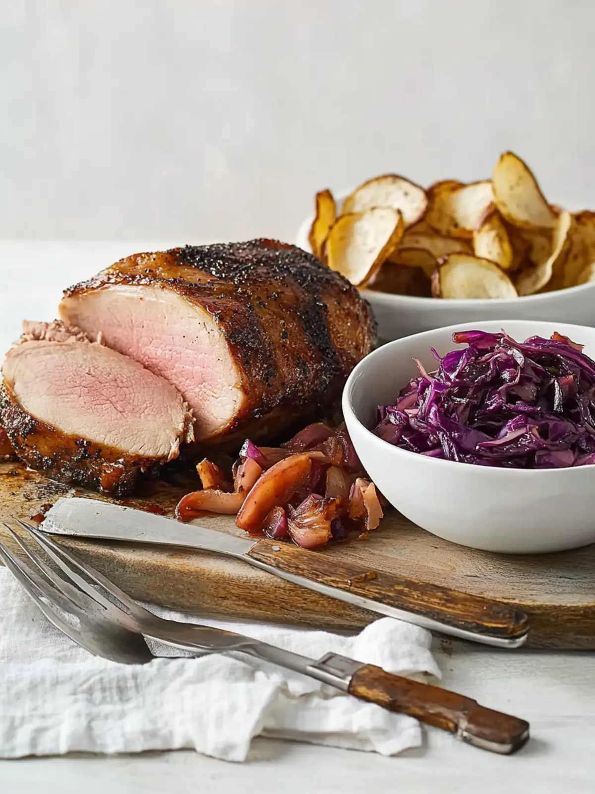 Pork Loin with Red Cabbage