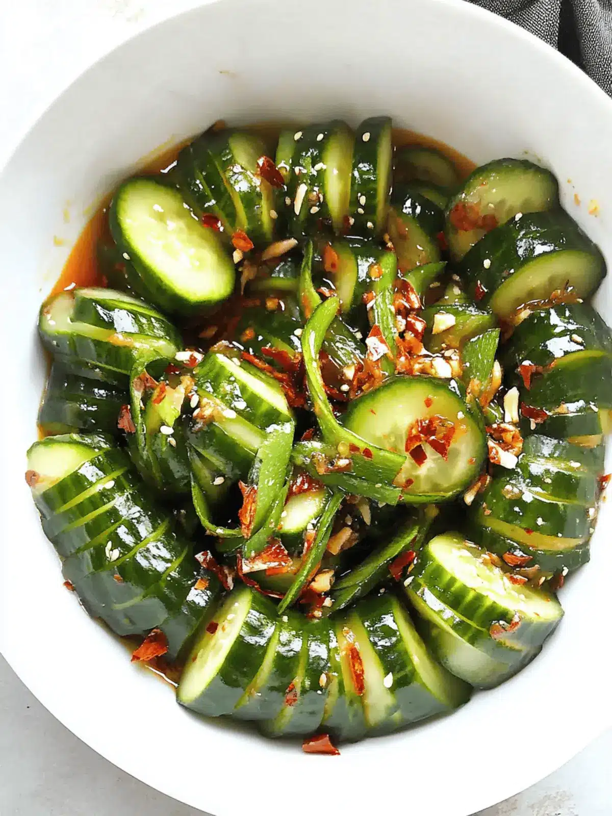 Zesty Spicy Asian Cucumber Salad for Refreshing Summer Bliss 2 Spicy Asian Cucumber Salad