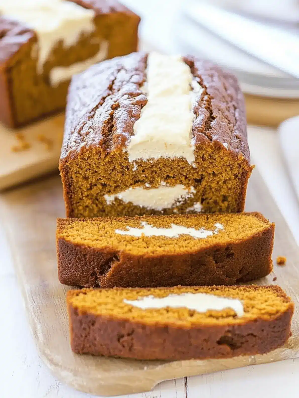 Cream Cheese-Filled Pumpkin Bread