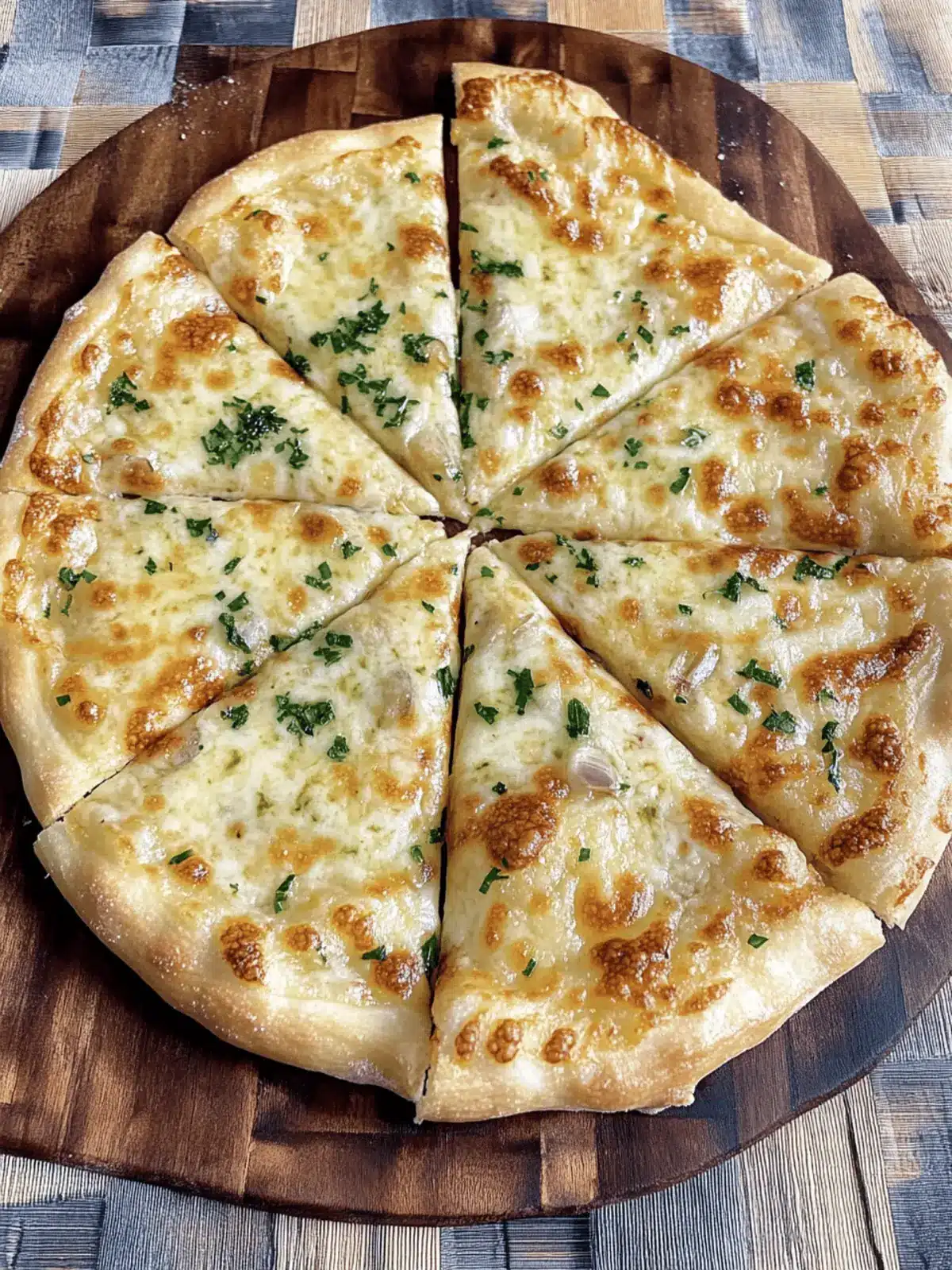 High Protein Cheesy Garlic Pizza Under 500 Calories Delight 3 High Protein Cheesy Garlic Pizza- low calorie and over 30g protein