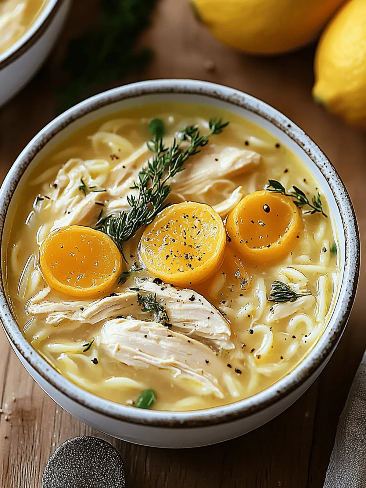 Greek Lemon Chicken Soup