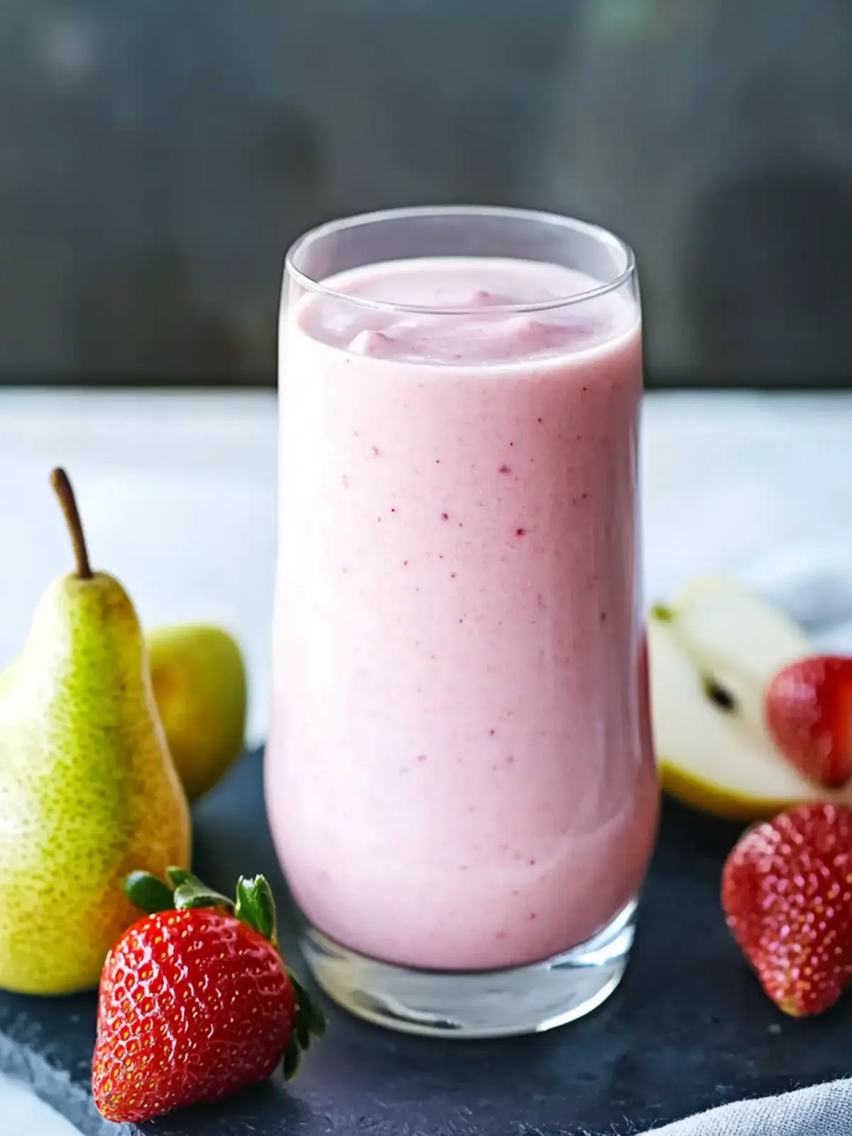 Pear And Strawberry Smoothie