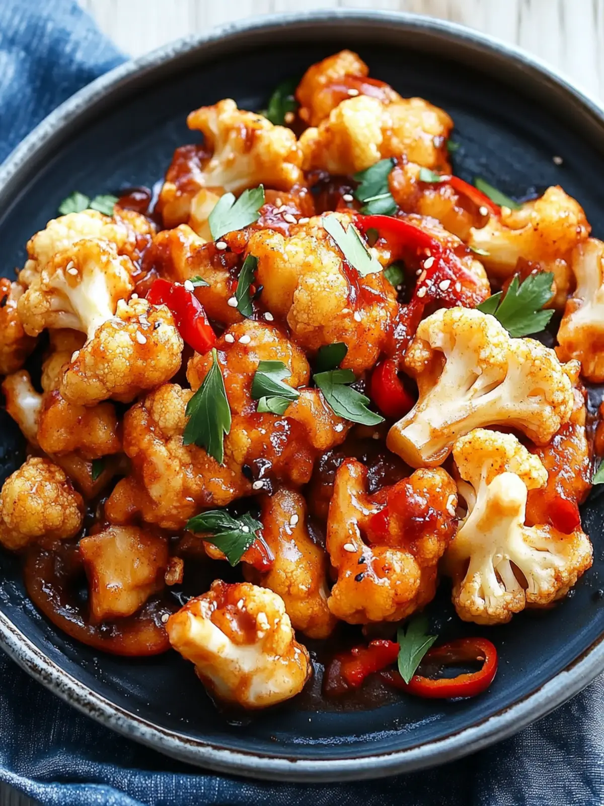 Sweet And Sour Air Fryer Cauliflower That's Crispy & Delicious 2 Sweet And Sour Air Fryer Cauliflower