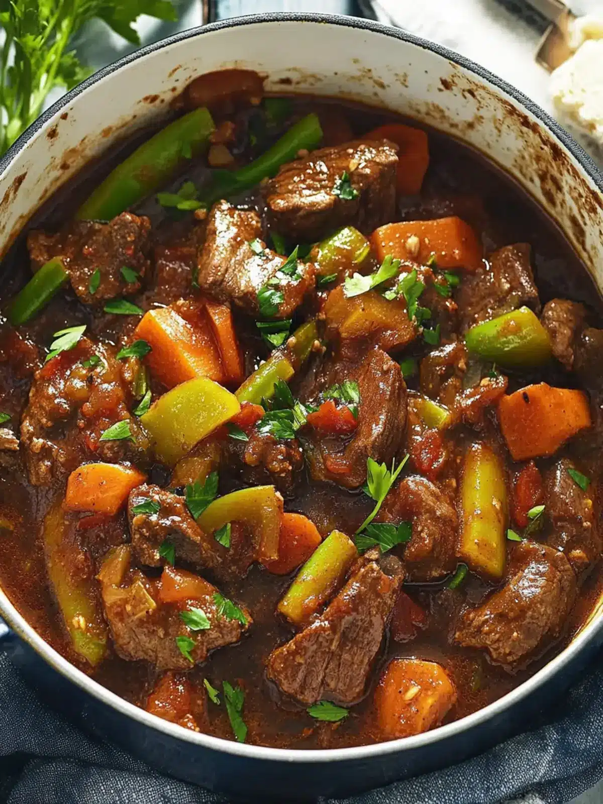 Slow Cooker Beef Stew With Fruit Chutney