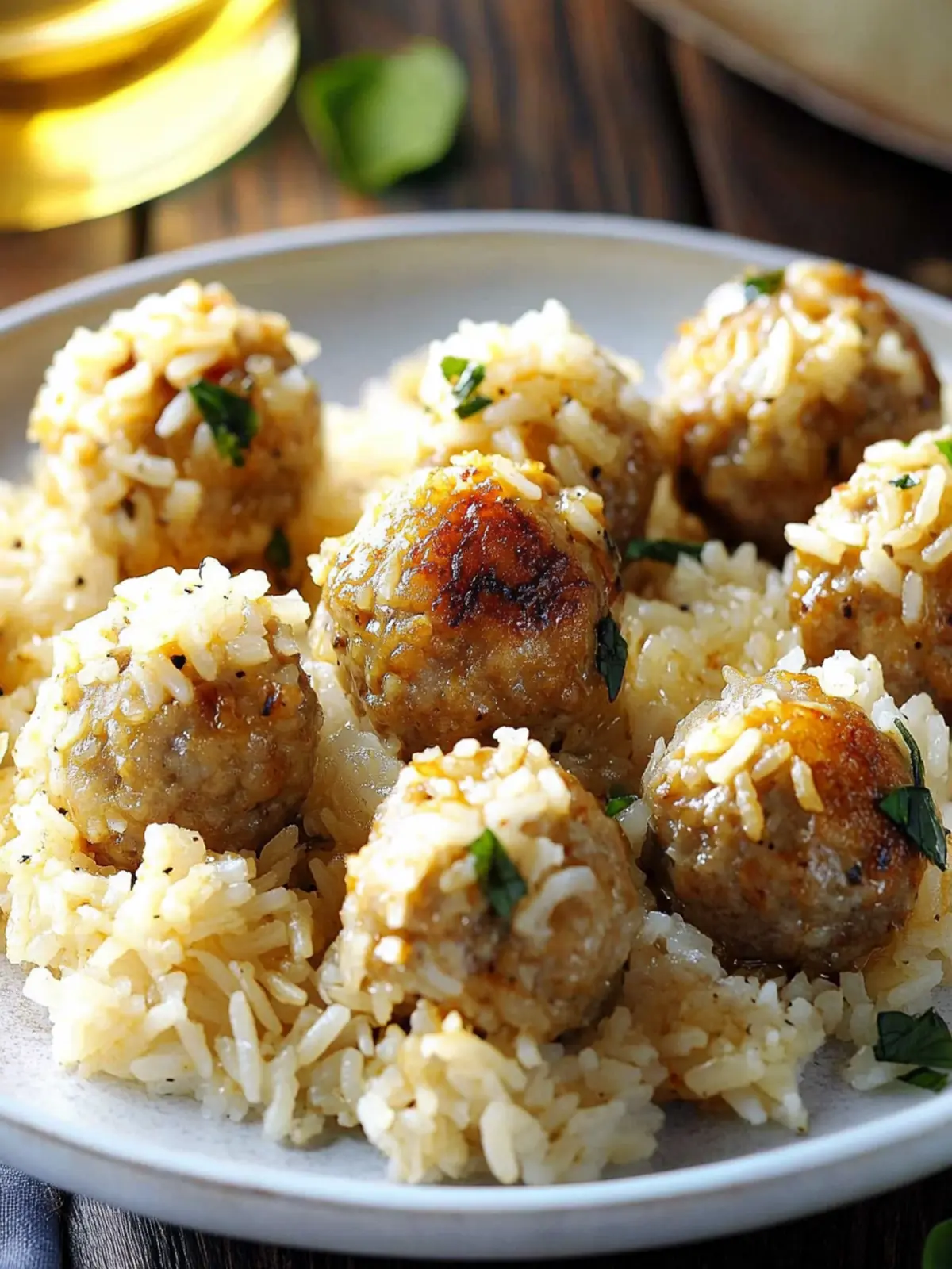 Pork & Rice Meatballs