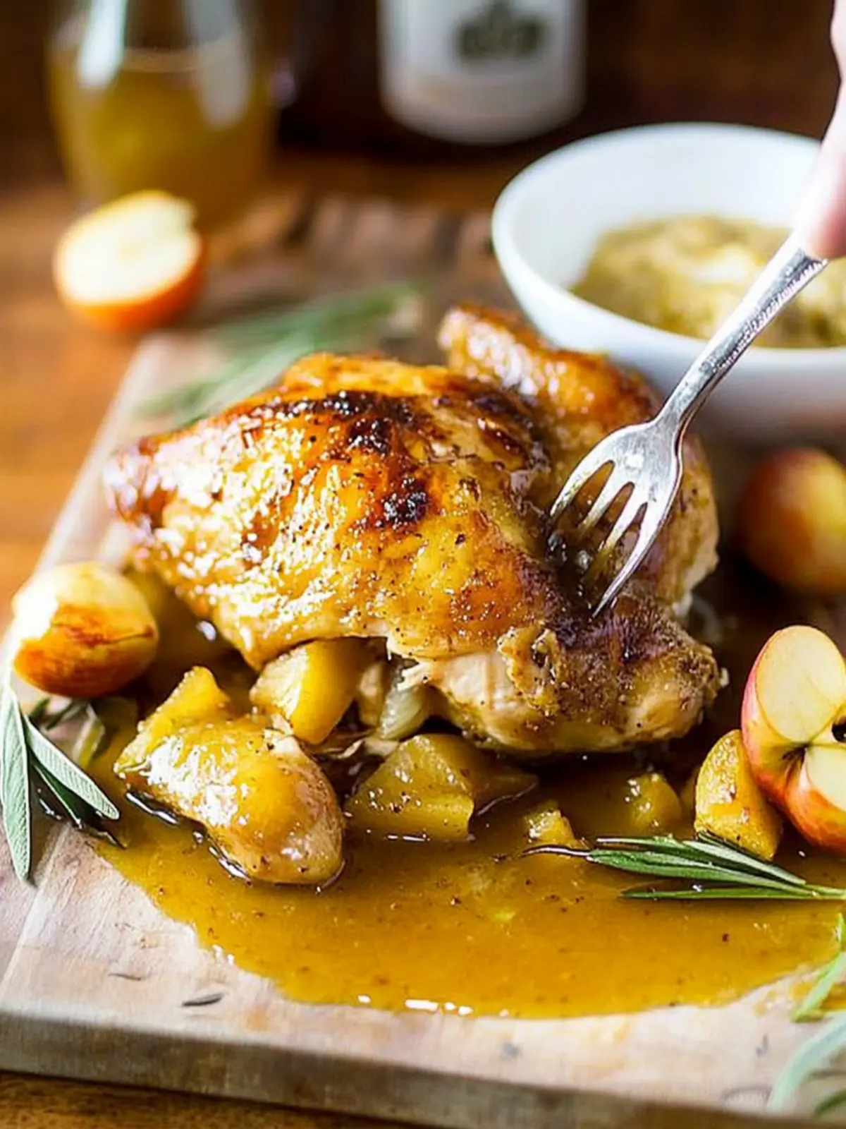 Roasted Apple Cider Spatchcock Chicken