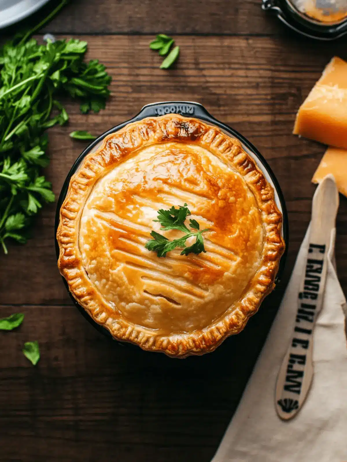 Hogwarts  Butter Mushrooms Pot Pie