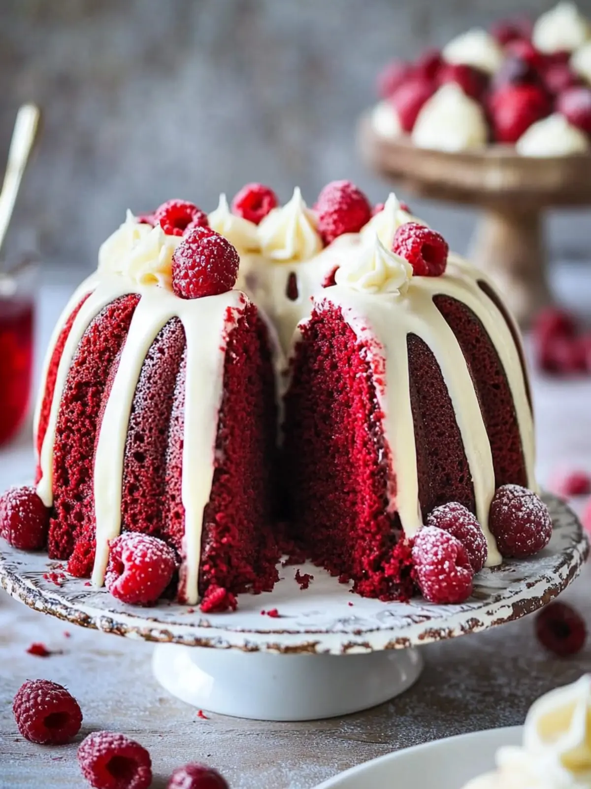 Red Velvet Cream Cheese Bundt Cake