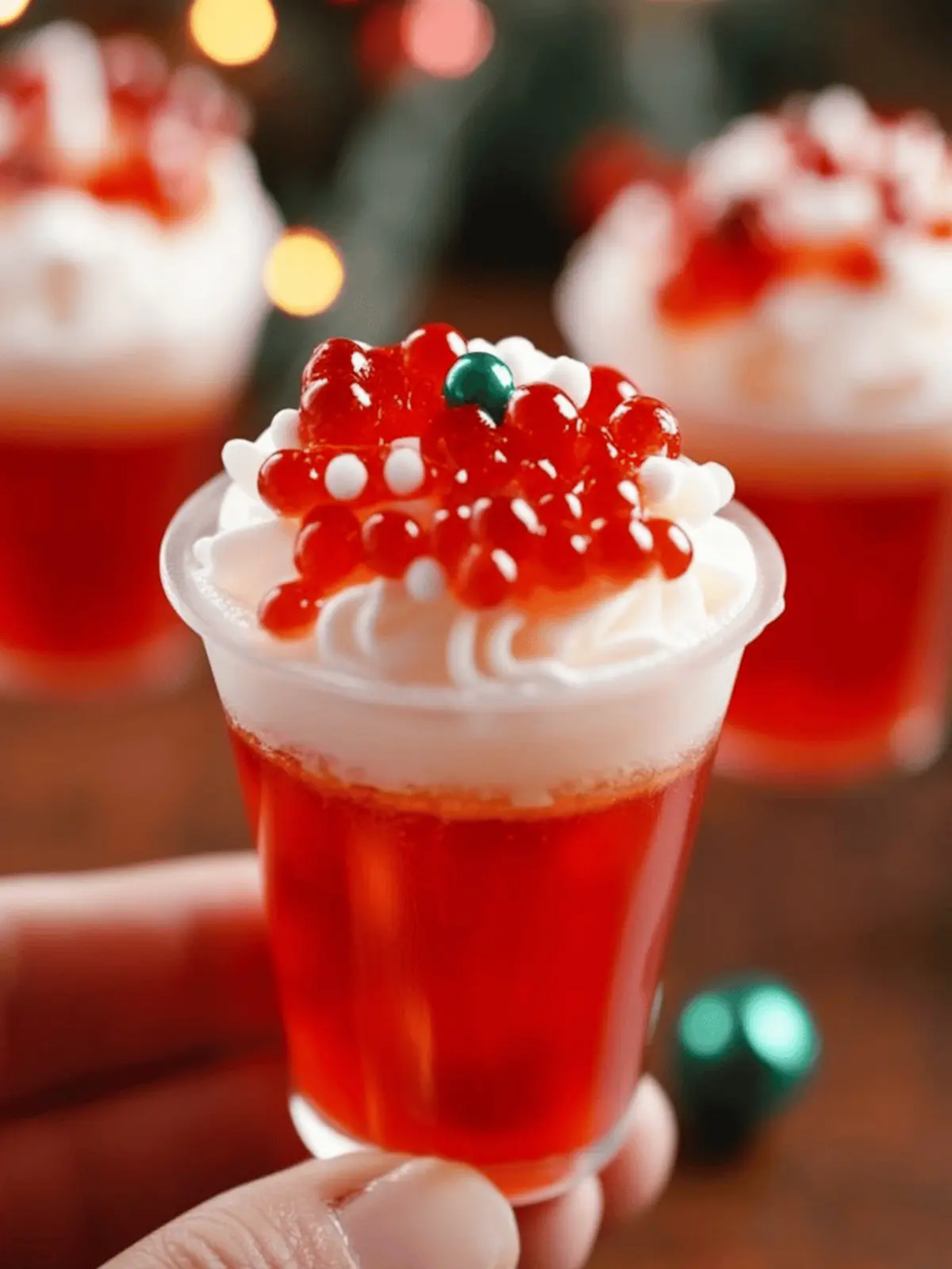 Holly Jolly Fireball Shots