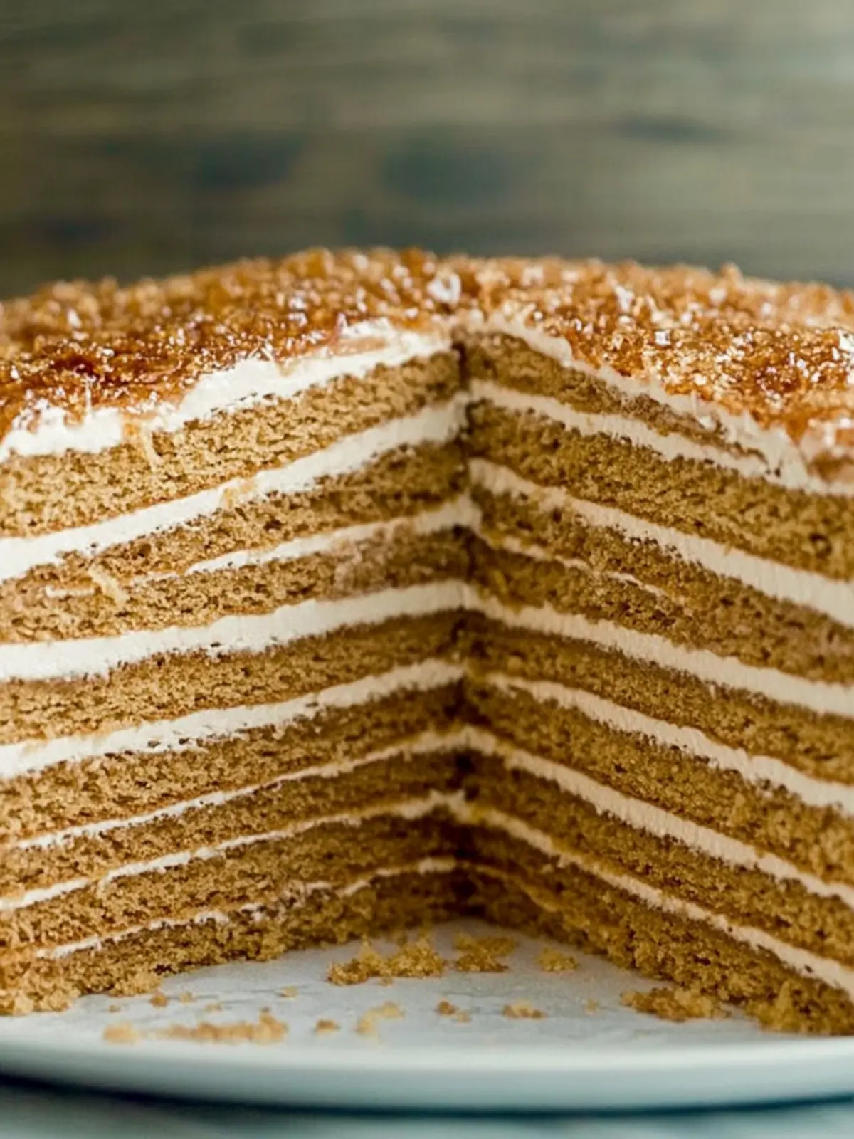 Decadent Russian Honey Cake with Burnt-Honey Icing Recipe 2 Russian honey cake
