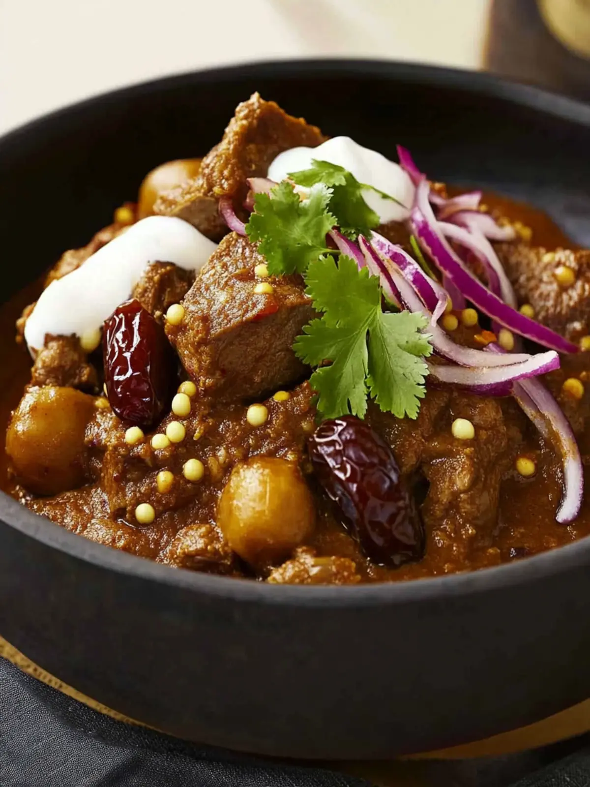 Saffron Lamb Yoghurt and Date Tagine
