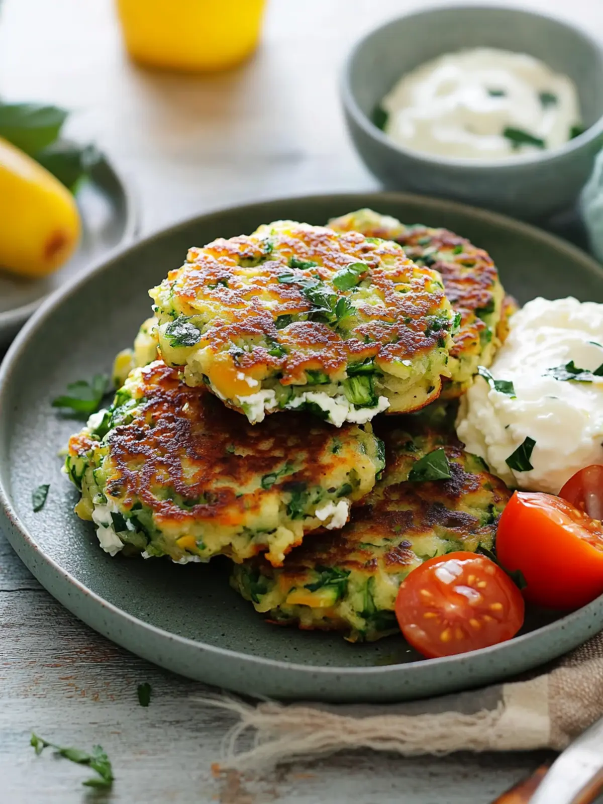 Ricotta And Green Veg Fritters