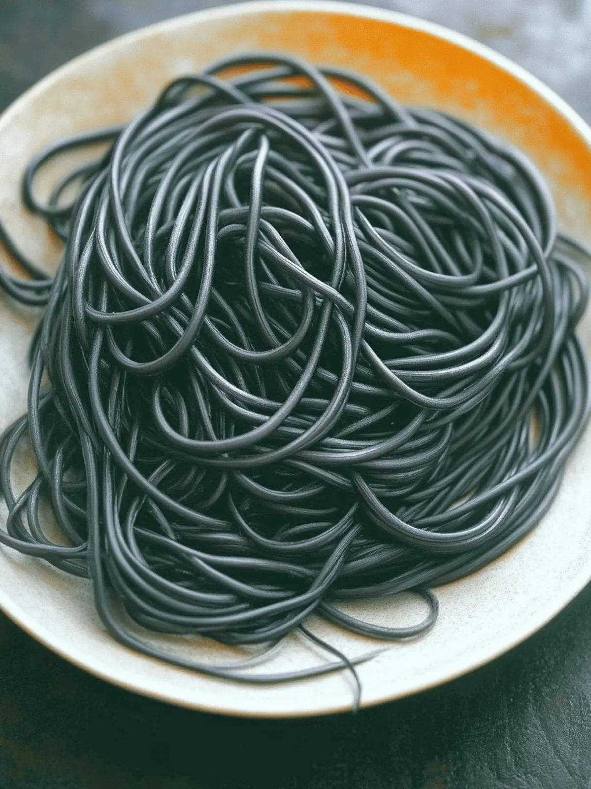 Witches' Hair: Enchanting Black Spaghetti with Garlic Butter 4 Witches' Hair