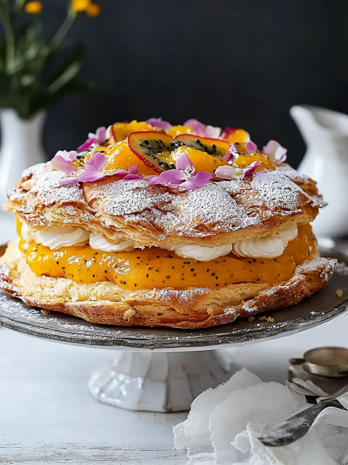 Decadent Paris Brest with Passionfruit Curd Delight 2 Paris Brest With Passionfruit Curd