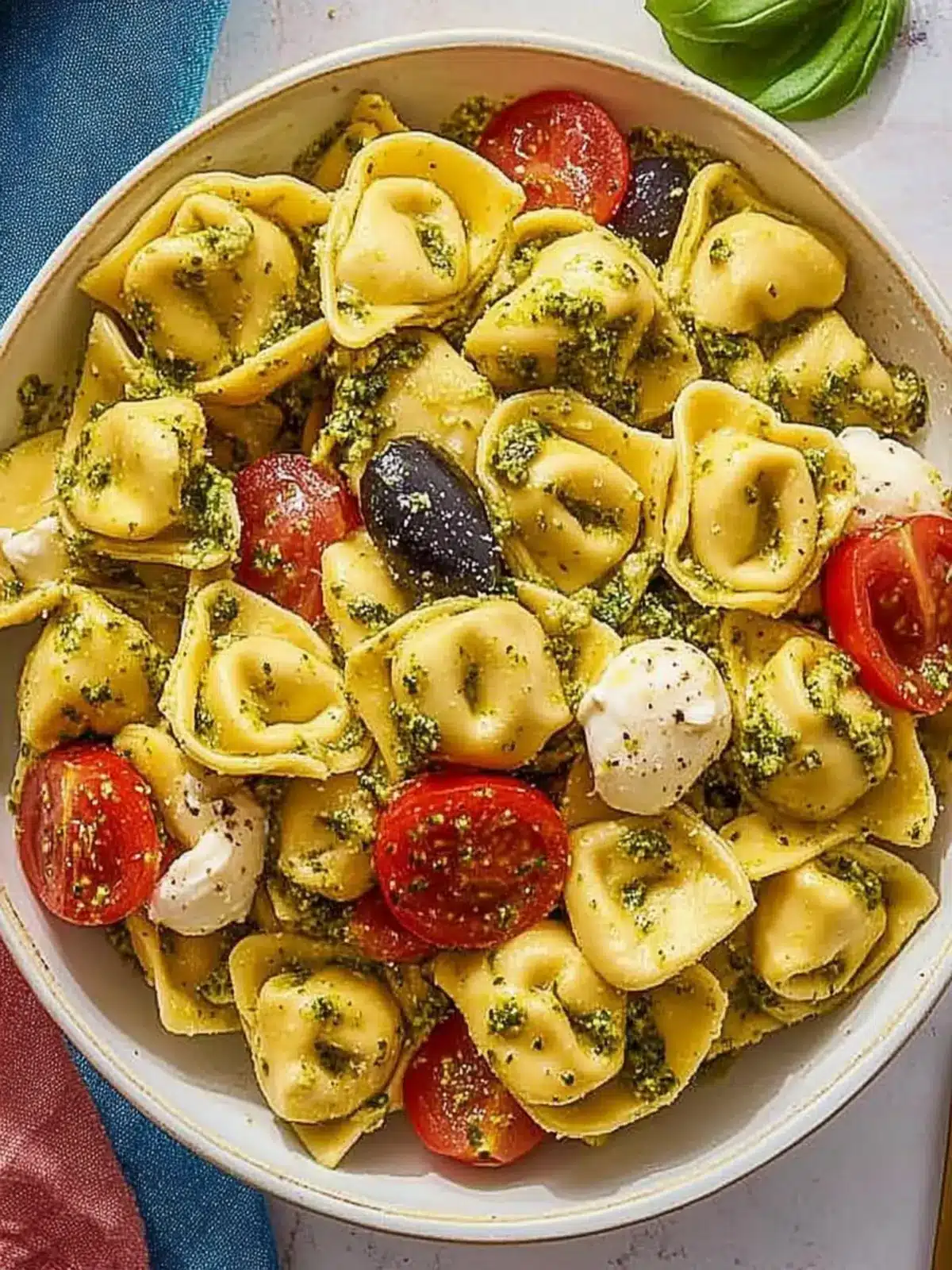 Pesto Tortellini Salad