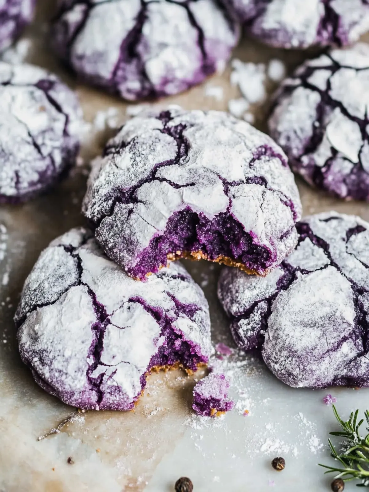 Ube Crinkle Cookies for a Colorful and Chewy Delight 3 Ube Crinkle Cookies