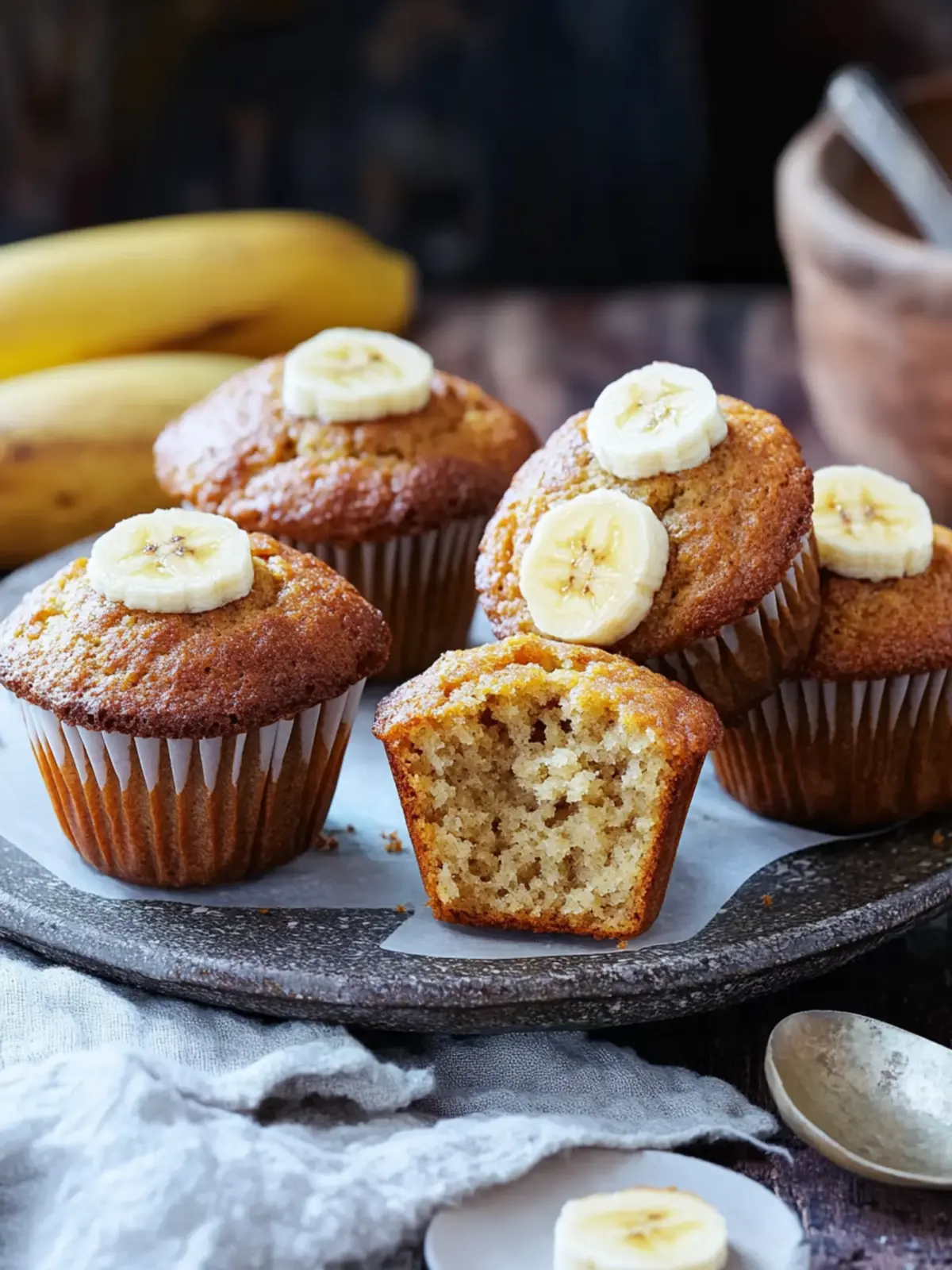 Air Fryer Banana Bread Muffins