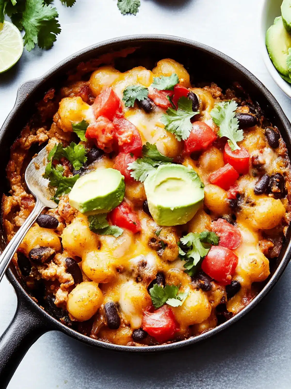Taco Gnocchi Bake