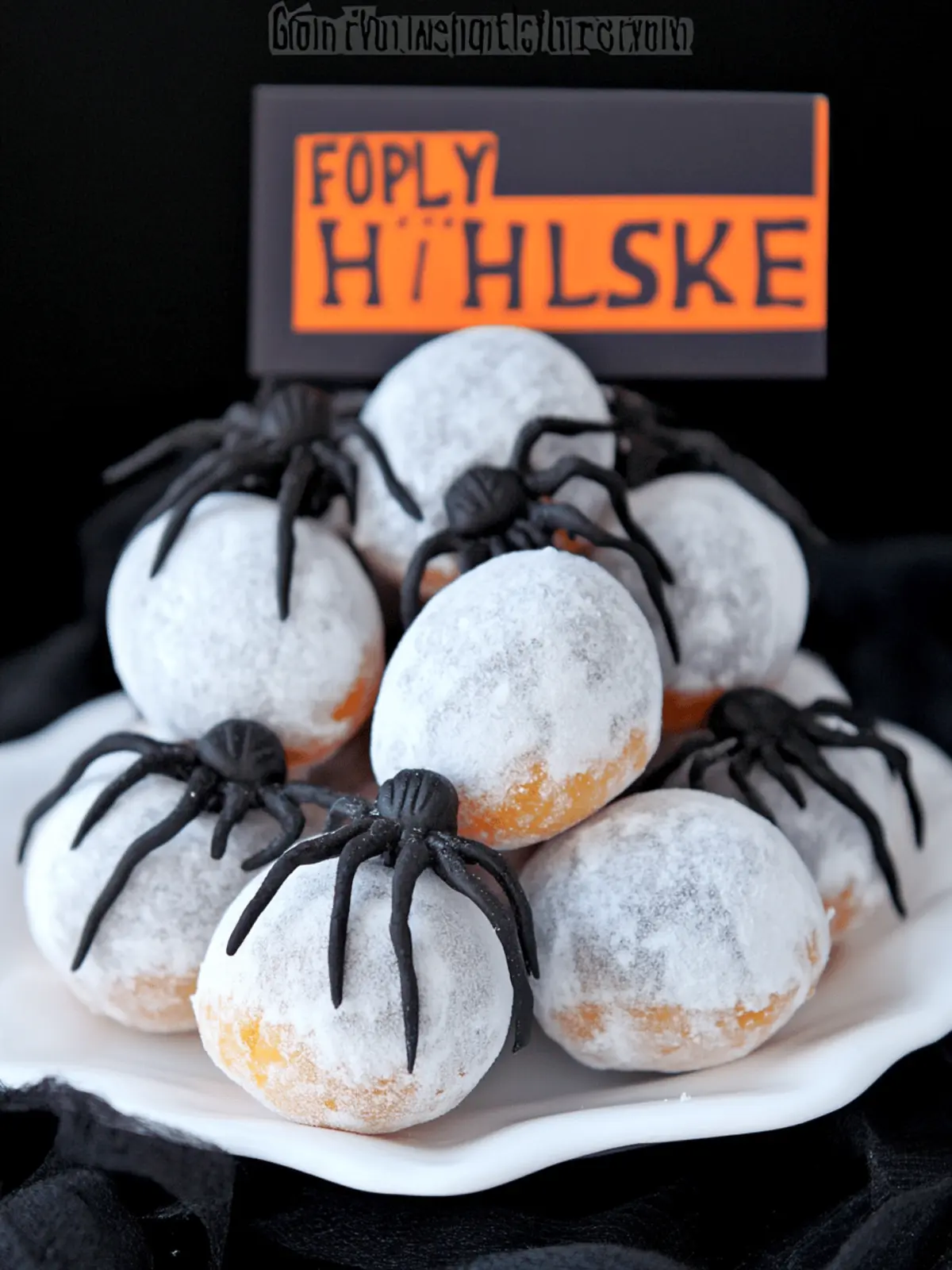 Fun Halloween Food Spider Egg Donuts
