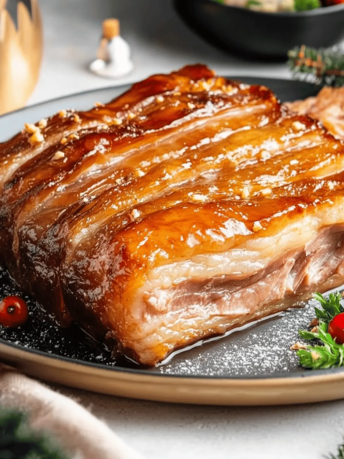 Slow Roast 5-Spice Pork Belly for Irresistible Holiday Feasts 3 Slow Roast 5-Spice Pork Belly