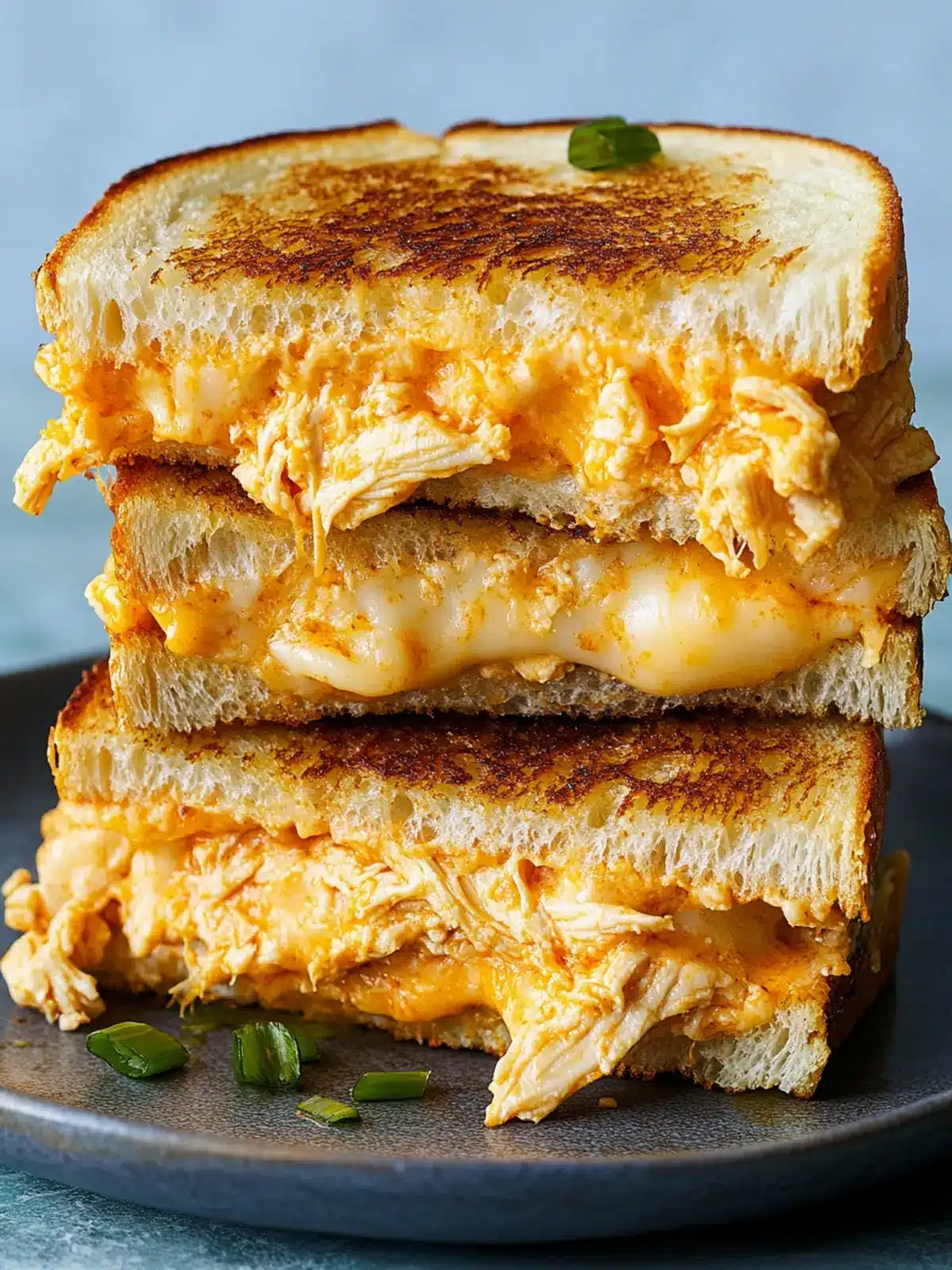 Buffalo Chicken Grilled Cheese