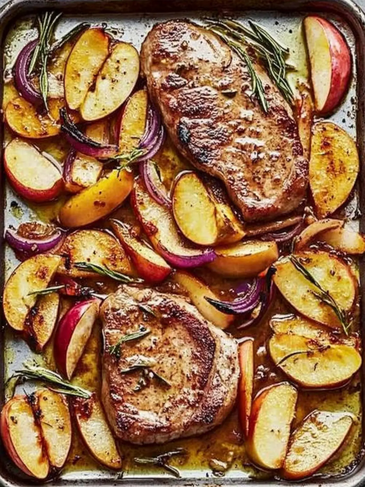 Sheet-Pan Pork Chops With Apples