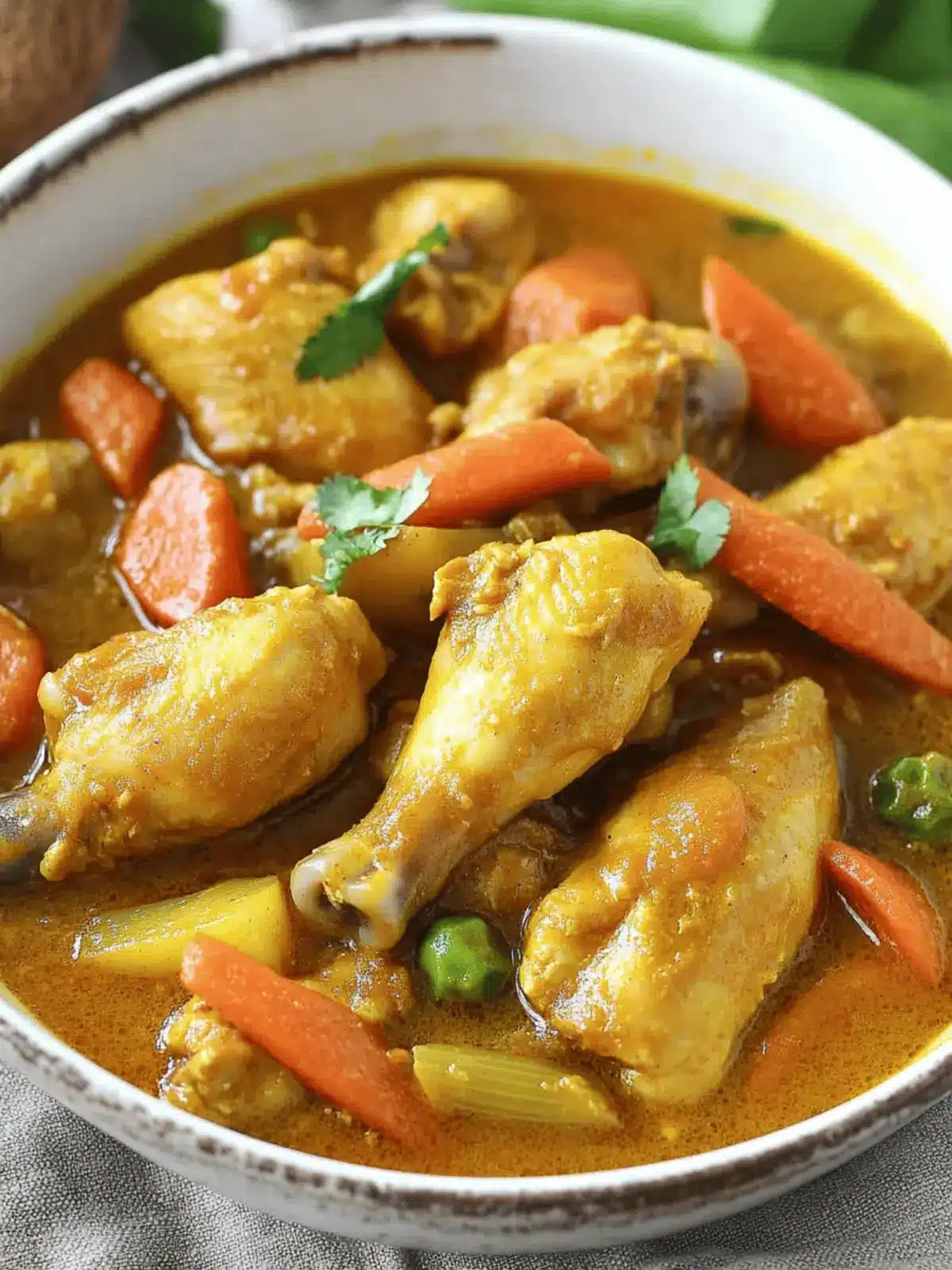 Filipino Style Chicken Curry with coconut milk
