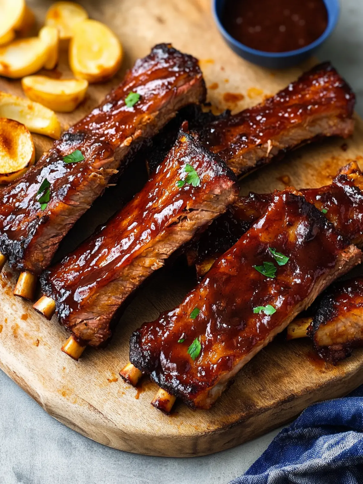 Air Fryer Smoky BBQ Pork Spare Ribs