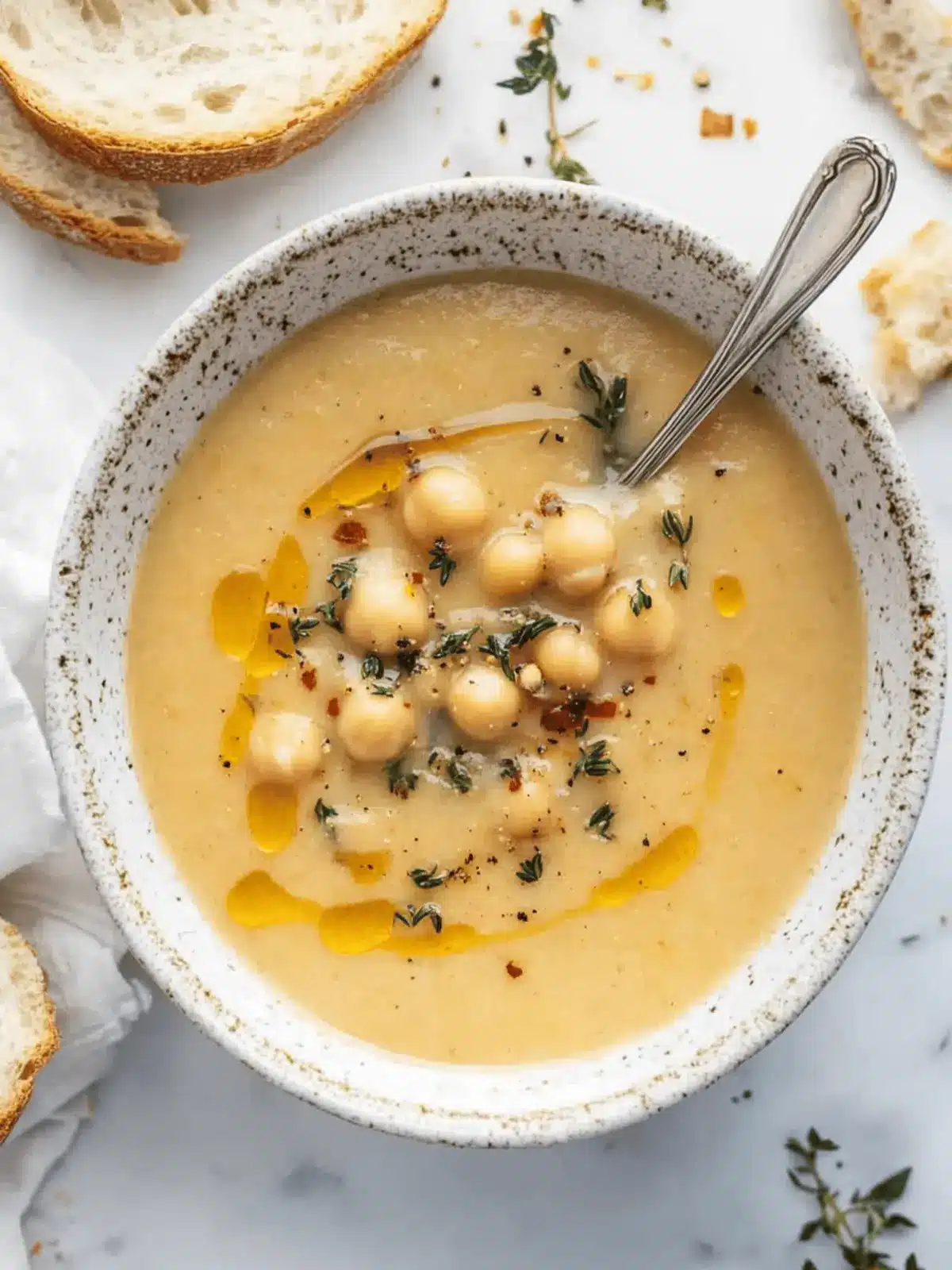 Hearty Vegan Garlic Chickpea Soup for Cozy Nights 4 Vegan Garlic Chickpea Soup