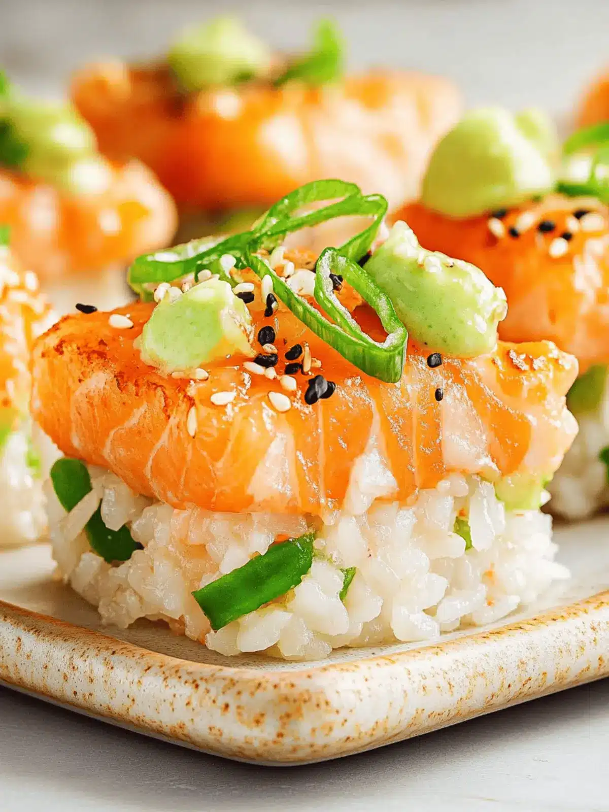 Crispy Rice Salmon Bites for a Flavorful Appetizer Adventure 2 Crispy Rice Salmon