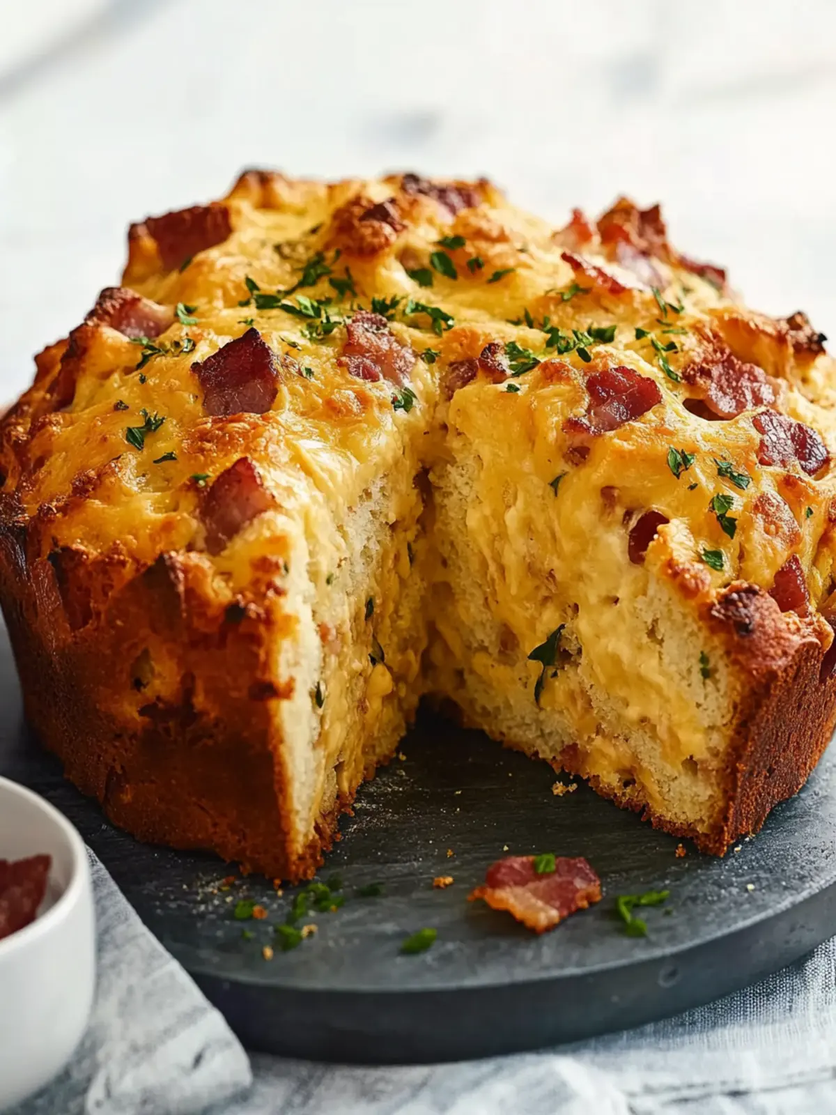Cheese and Bacon Pull-Apart Loaf