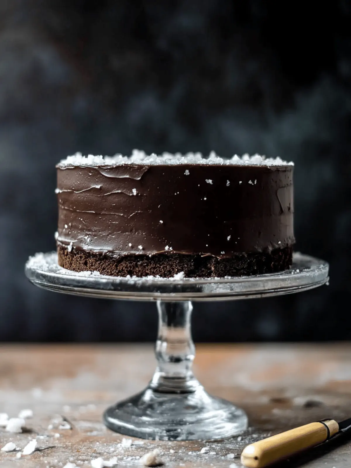Salted Dark Chocolate Stout Cake