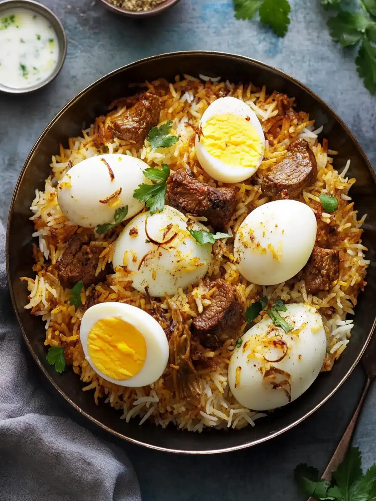 Savory Indian Lamb Biryani With Eggs: A Family Favorite Delight 2 Indian Lamb Biryani With Eggs