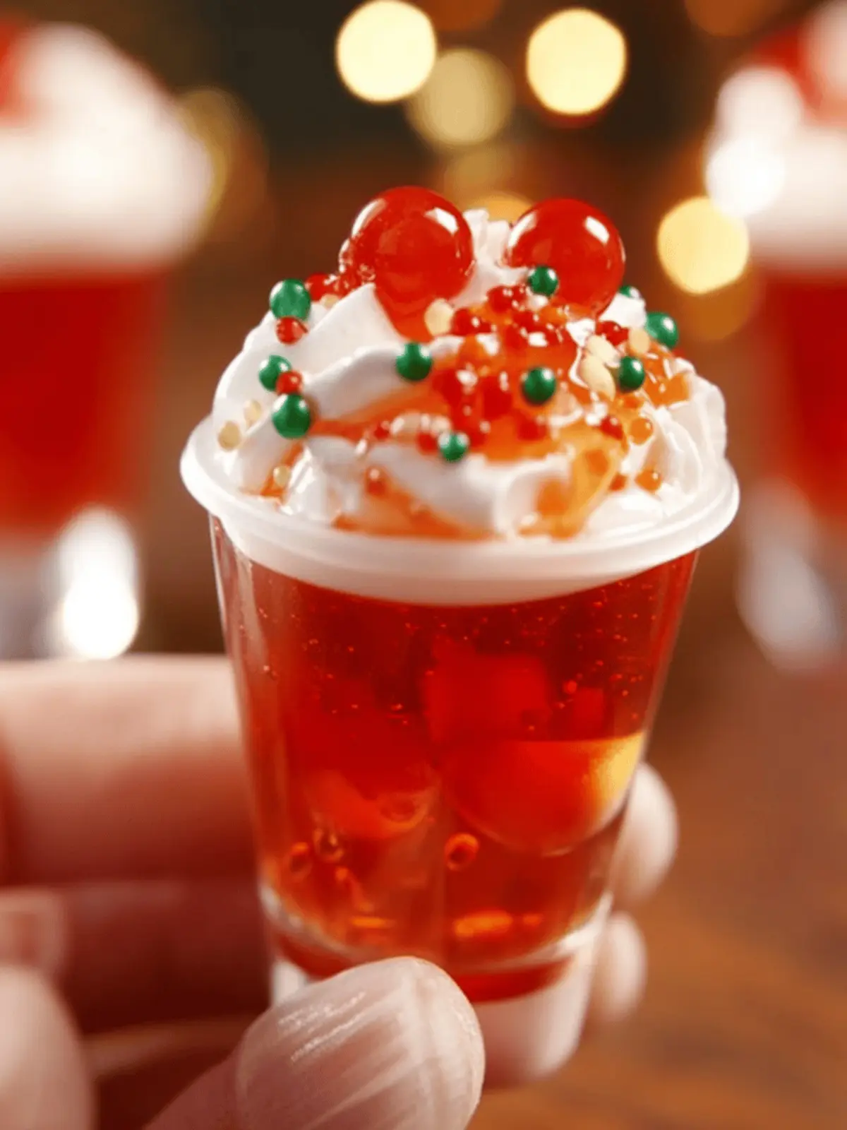 Holly Jolly Fireball Shots
