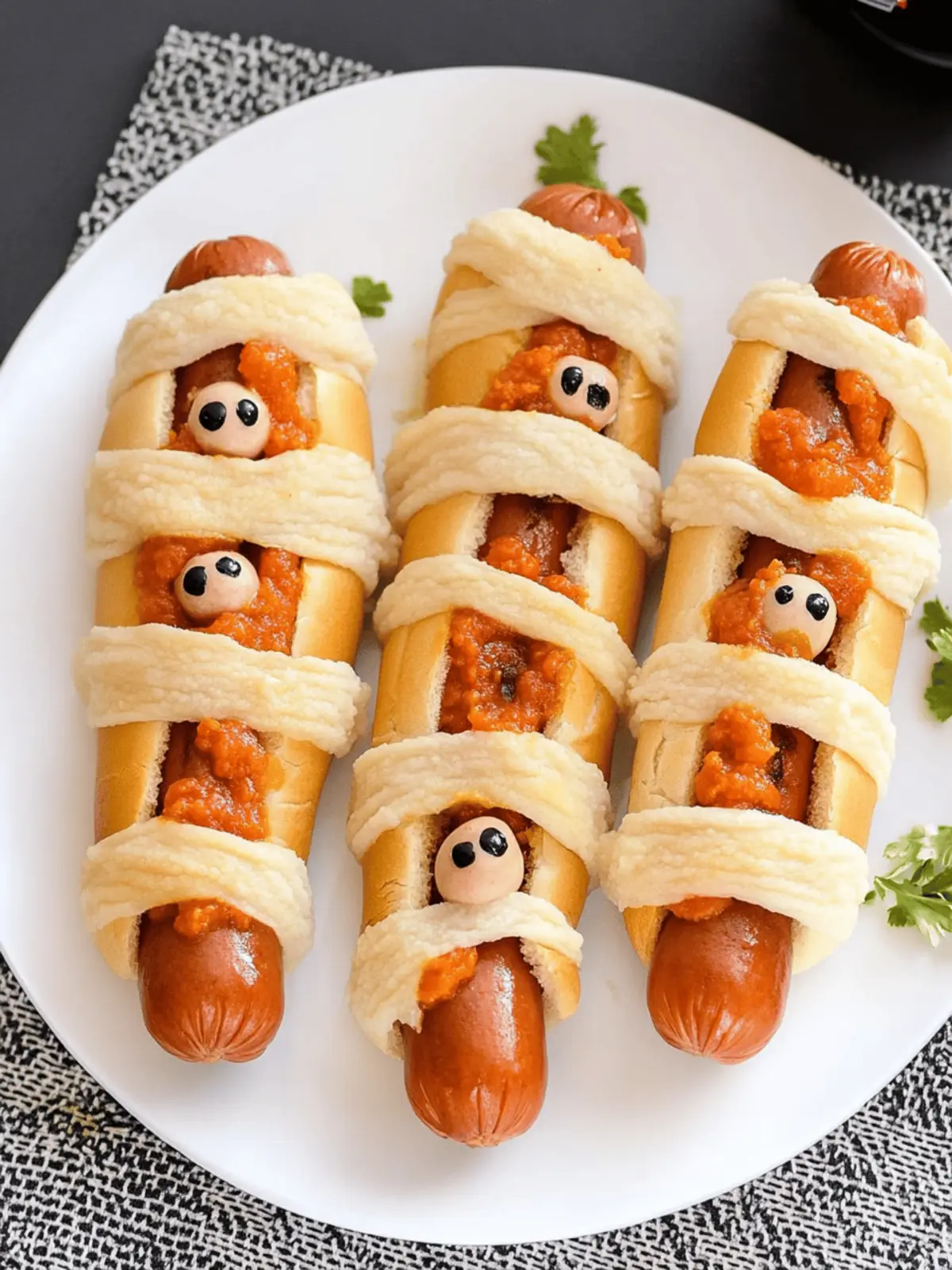 Mummy Hot Dogs: Spooky Cheesy Bites for Halloween Fun 3 Mummy Hot Dogs