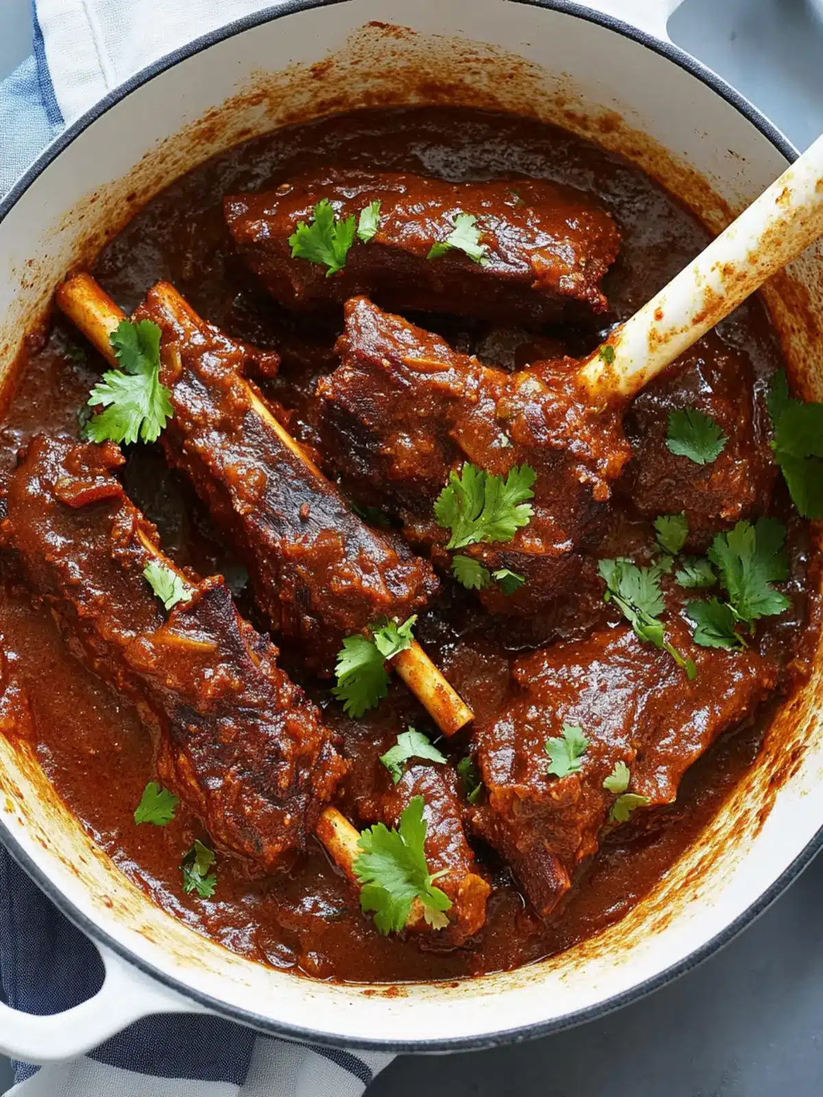 Slow Cooked Rogan Josh Beef Short Ribs