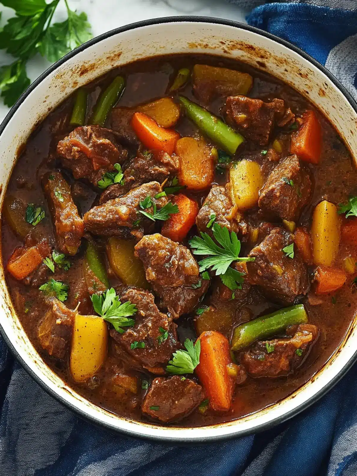 Slow Cooker Beef Stew With Fruit Chutney