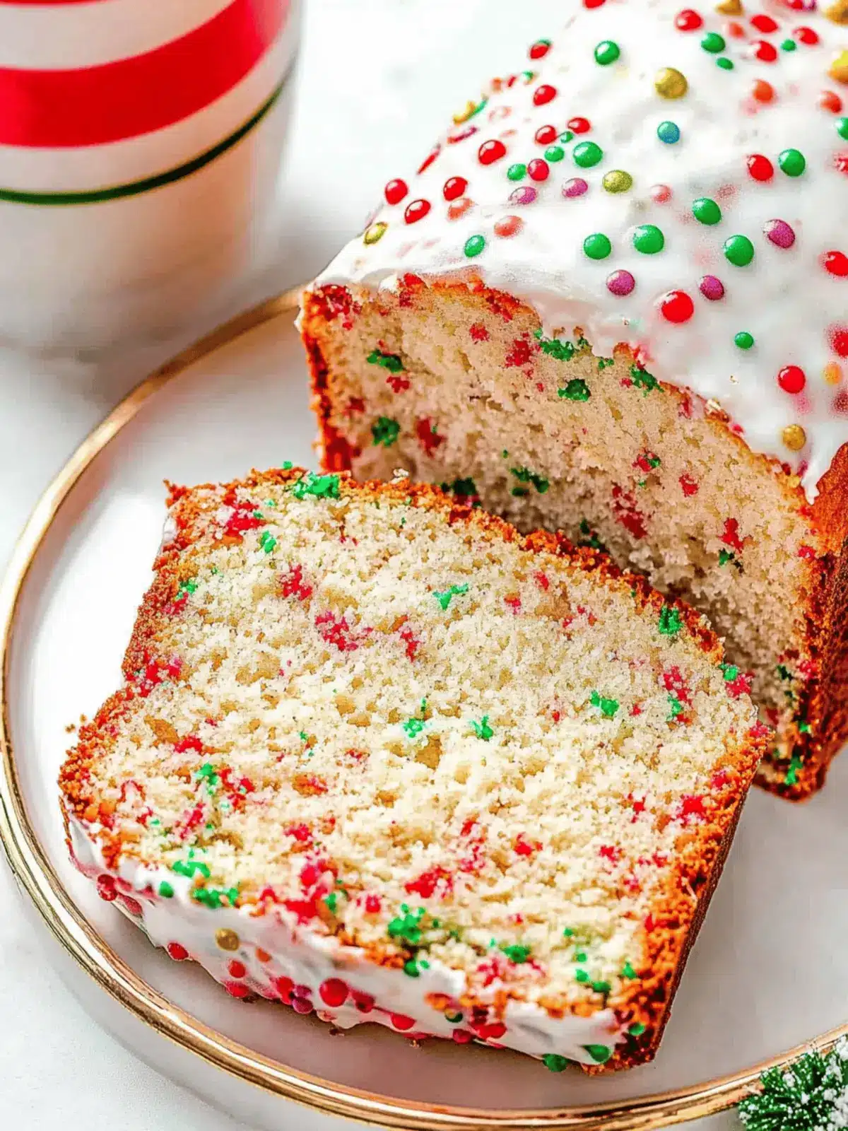 Easy Christmas Funfetti Bread Recipe