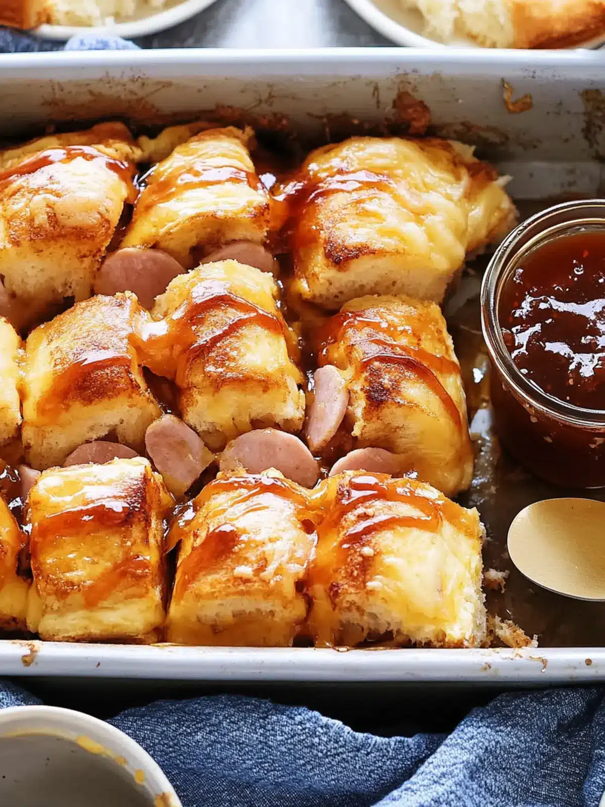 Ham Cheese and Chutney French Toast Bake