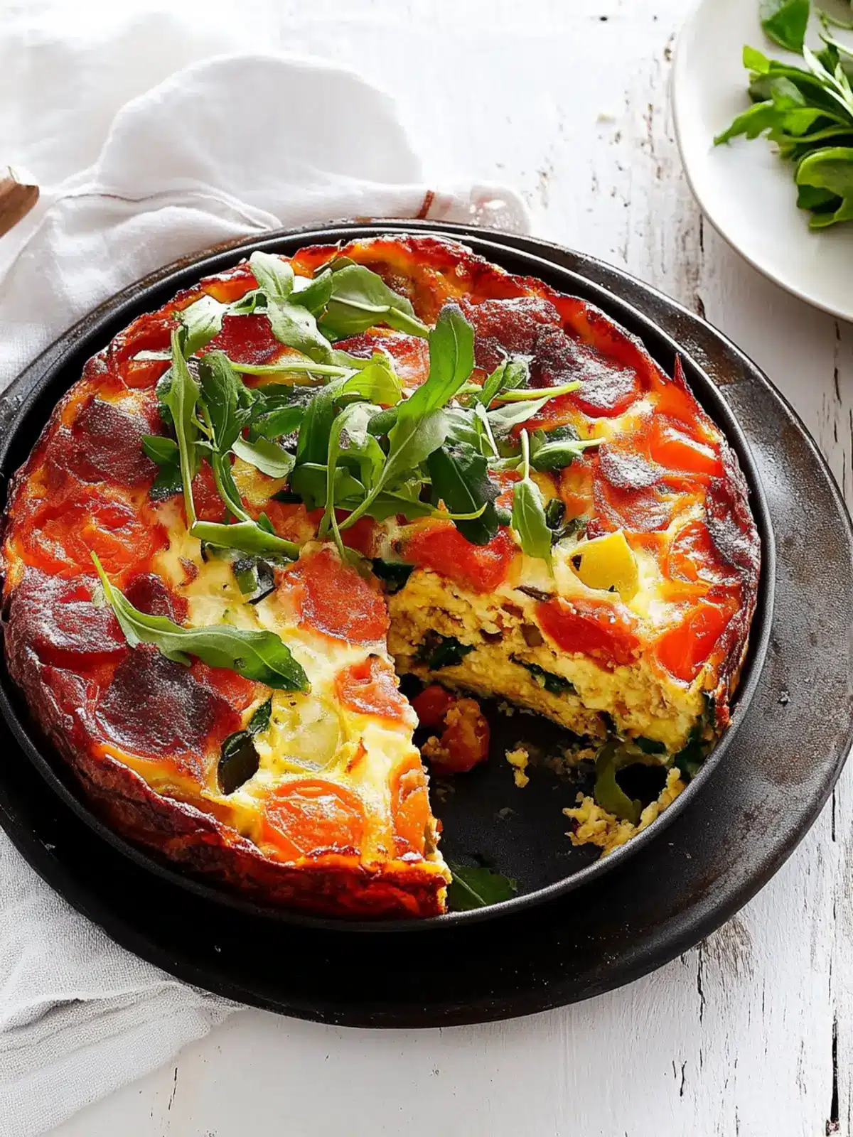 Savory Cake Tin Frittata Loaded with Roasted Veggies 2 Cake Tin Frittata