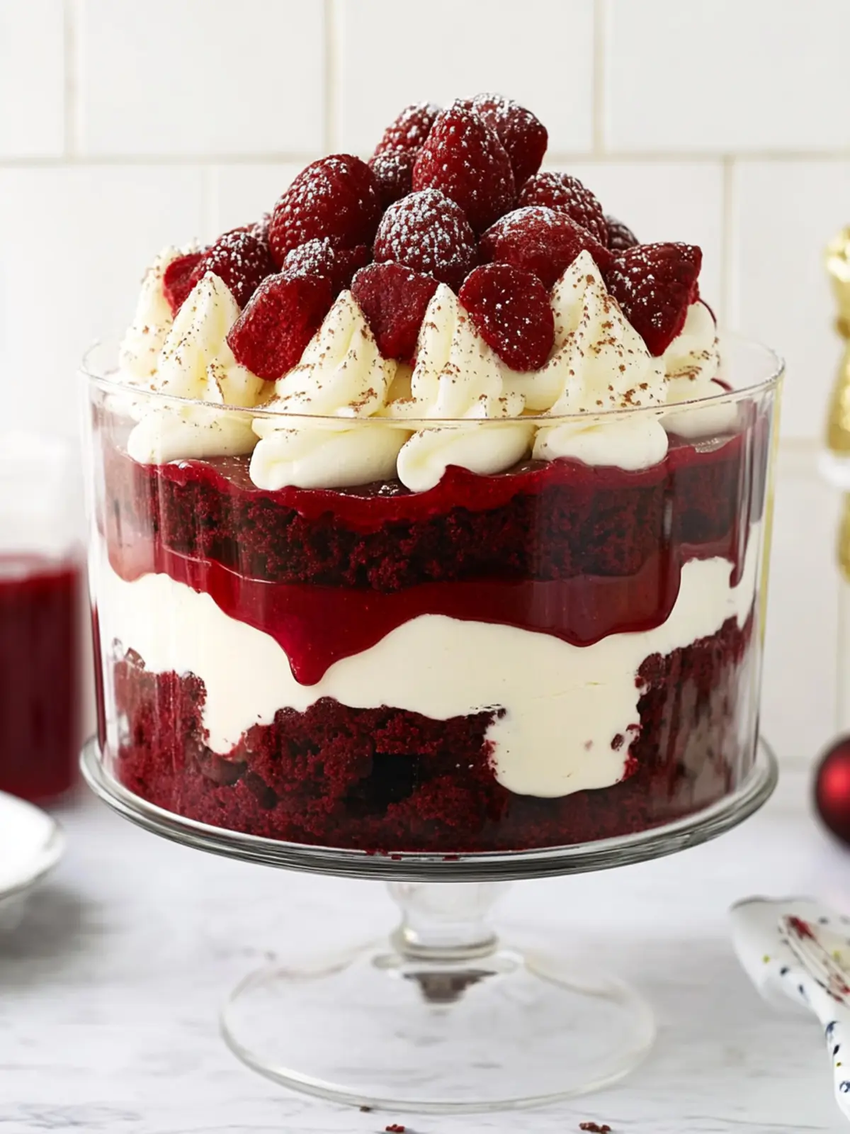 Red Velvet Christmas Trifle