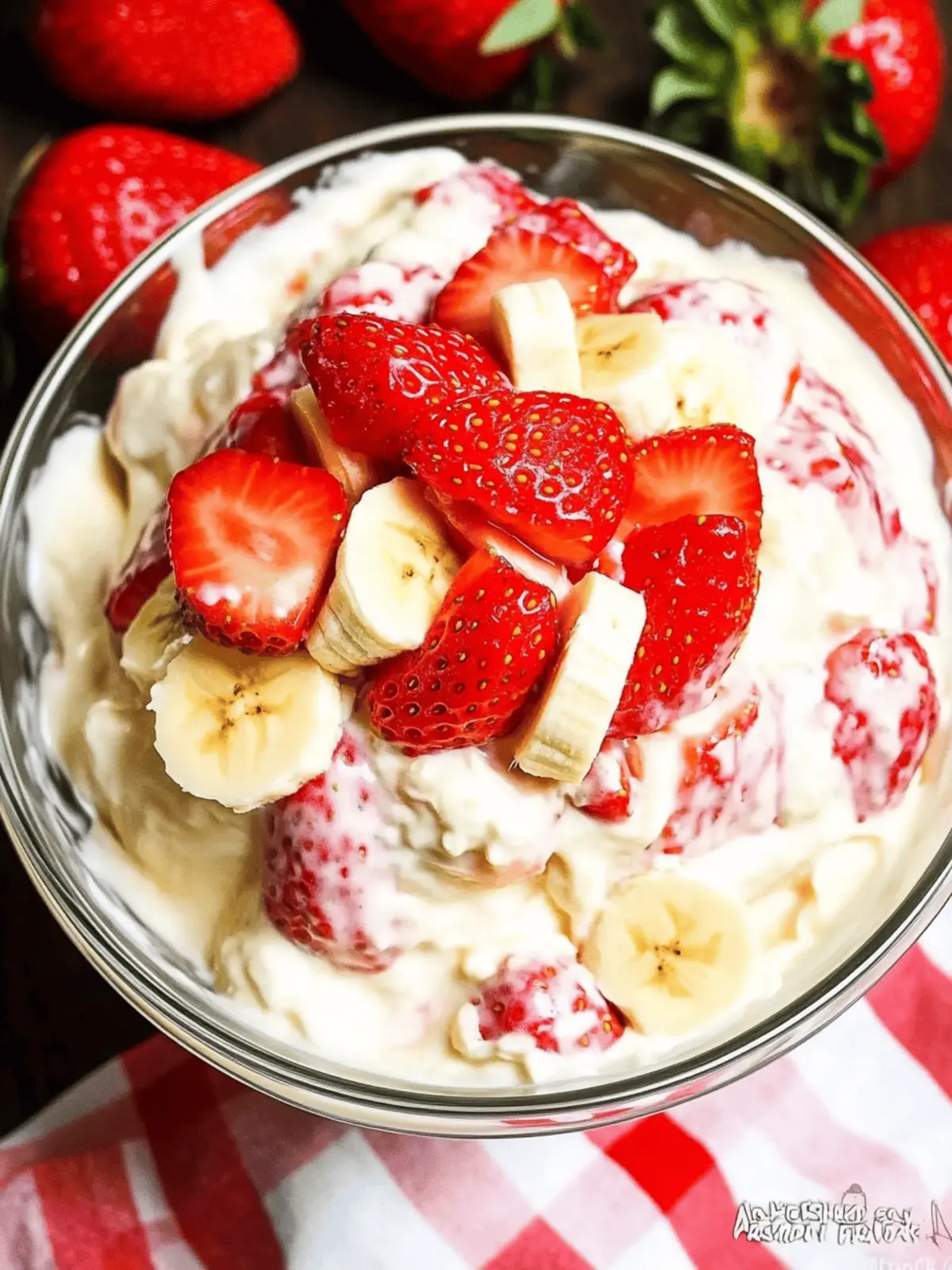Delightful Strawberry Banana Cheesecake Salad No-Bake Wonder 2 Strawberry Banana Cheesecake Salad
