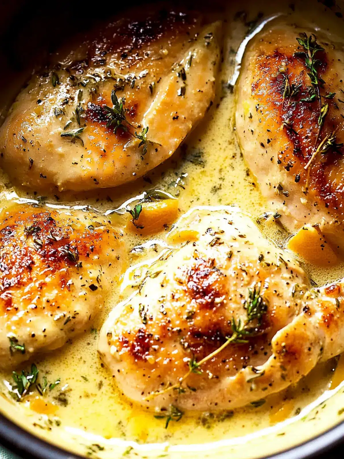 Slow-Cooker Creamy Lemon Herb Chicken
