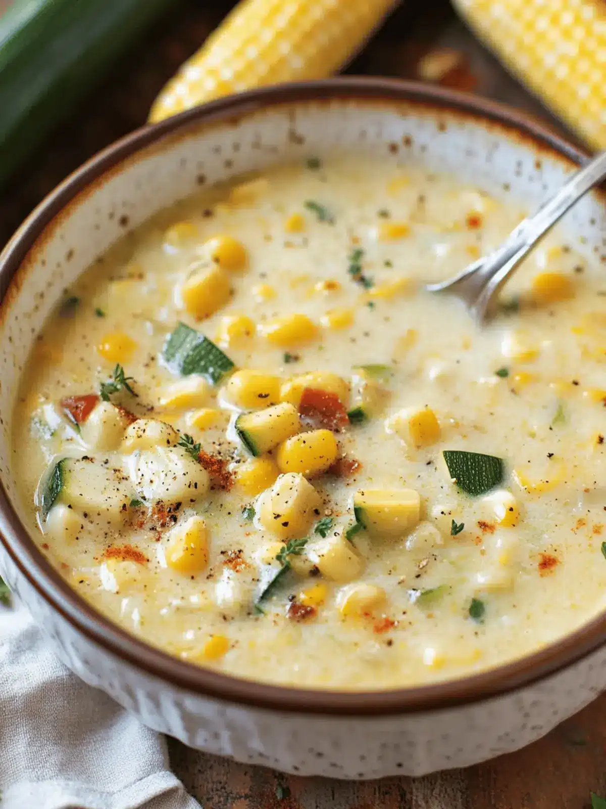 Savory Summer Corn and Zucchini Chowder to Savor All Year 2 Summer Corn and Zucchini Chowder