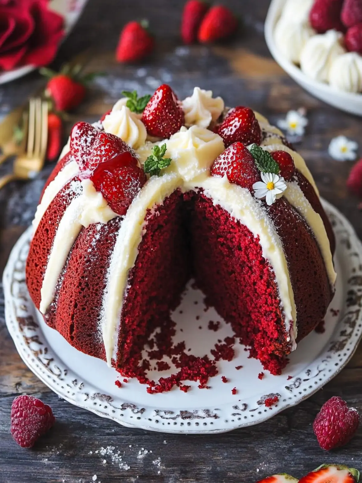 Irresistible Red Velvet Cream Cheese Bundt Cake Recipe 2 Red Velvet Cream Cheese Bundt Cake