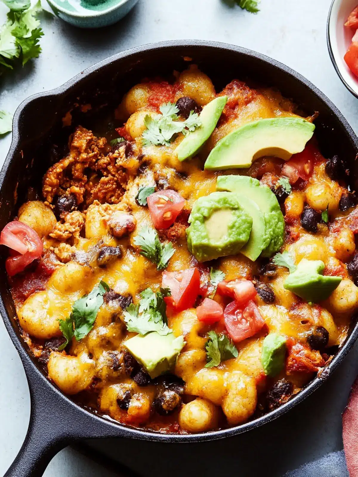Taco Gnocchi Bake