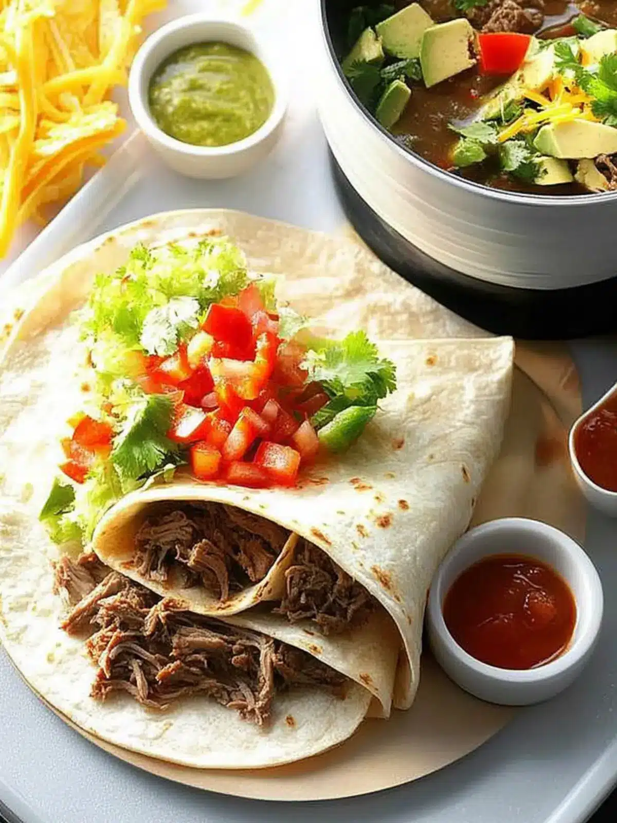 Green Chile Beef Burritos