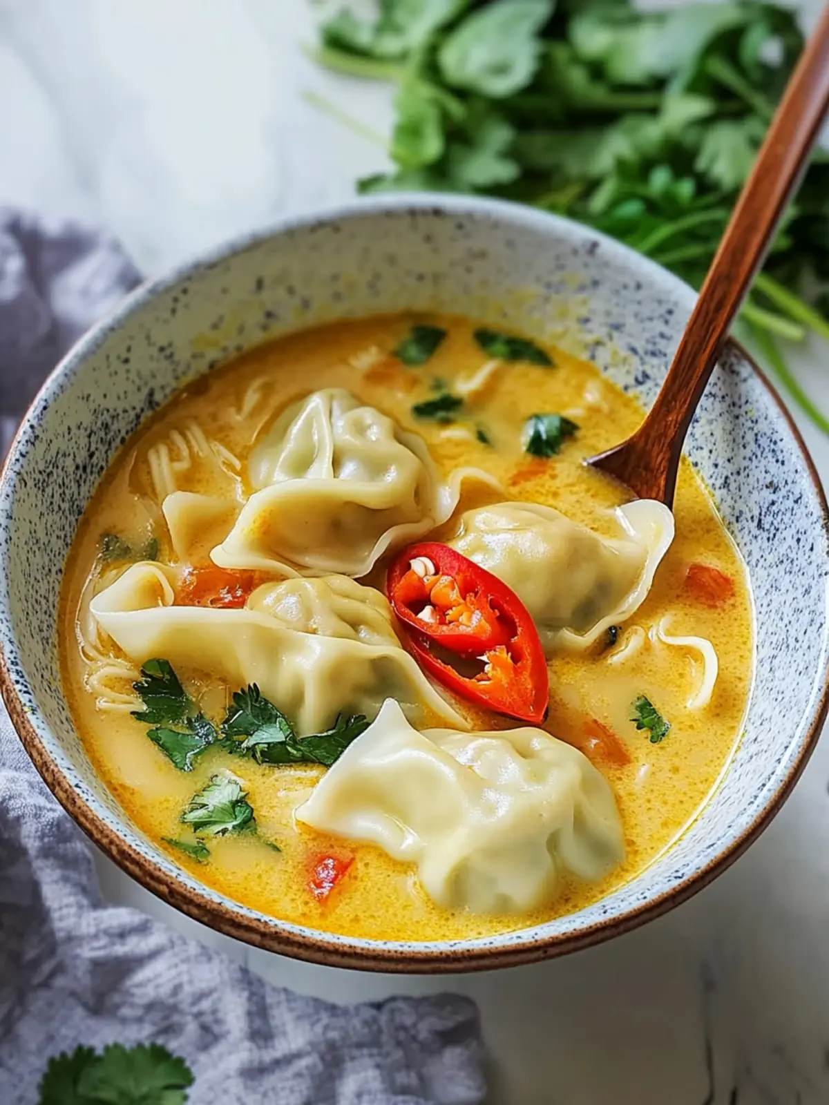 Creamy Yellow Curry Wonton Soup for Ultimate Comfort Cooking 3 Yellow Curry Wonton Soup